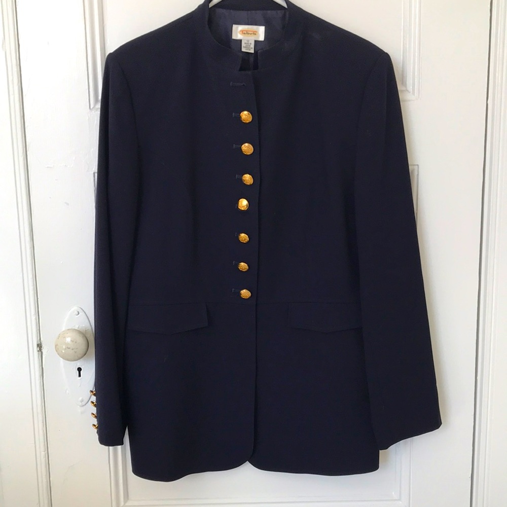Talbots Navy Blazer with Gold Buttons